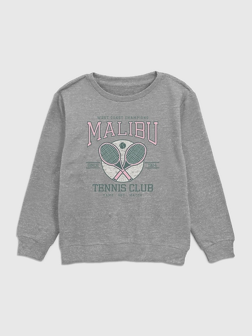 Image number 1 showing, Kids Malibu Tennis Club Crew Neck Sweatshirt