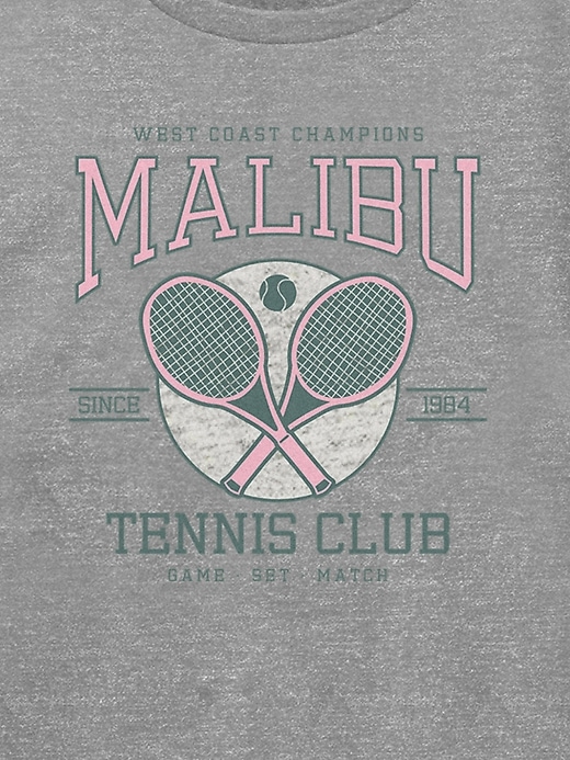 Image number 3 showing, Kids Malibu Tennis Club Crew Neck Sweatshirt