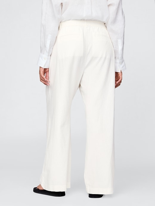 Image number 7 showing, 365 High Rise Linen-Blend Trousers