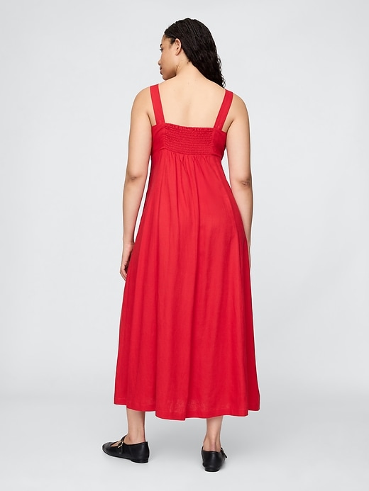 Image number 6 showing, Linen-Blend Maxi Dress