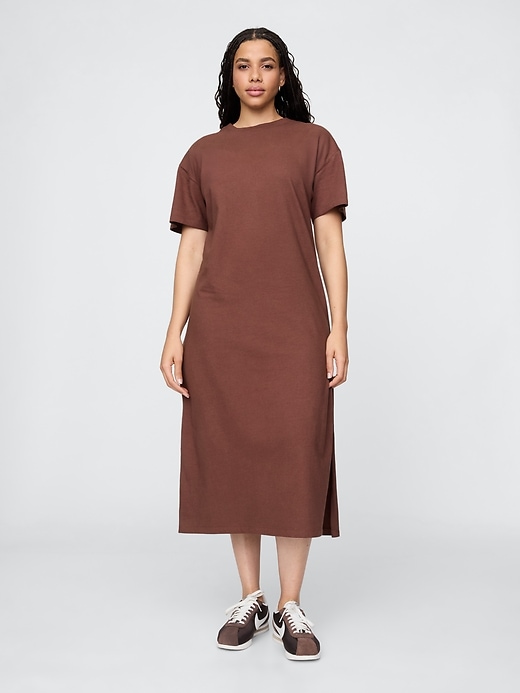 Image number 5 showing, Organic Cotton VintageSoft Maxi T-Shirt Dress