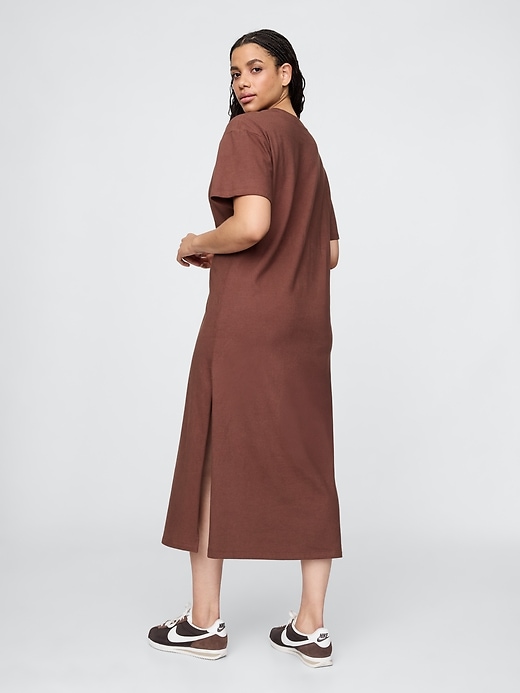 Image number 6 showing, Organic Cotton VintageSoft Maxi T-Shirt Dress