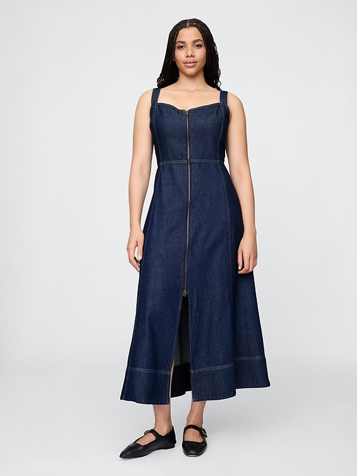 Image number 5 showing, UltraSoft Denim Maxi Dress