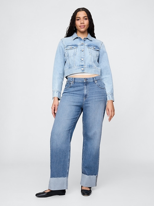 Image number 6 showing, Mid Rise Cuffed '90s Loose Jeans