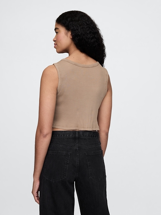 Image number 2 showing, Cropped Rib Top