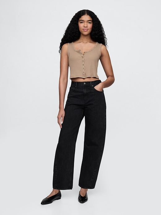 Image number 3 showing, Cropped Rib Top