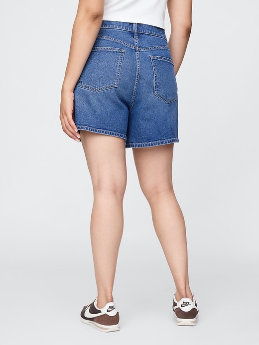 Image number 7 showing, 4.75&quot; High Rise A-Line Denim Short