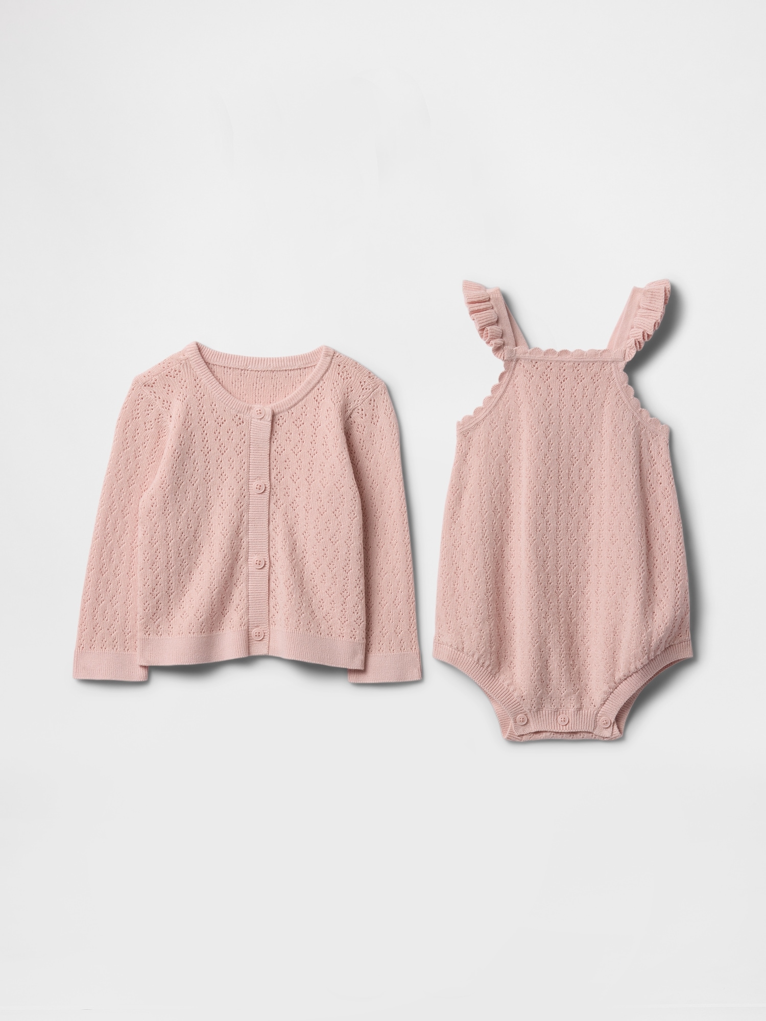 Baby Cardigan Sweater Outfit Set