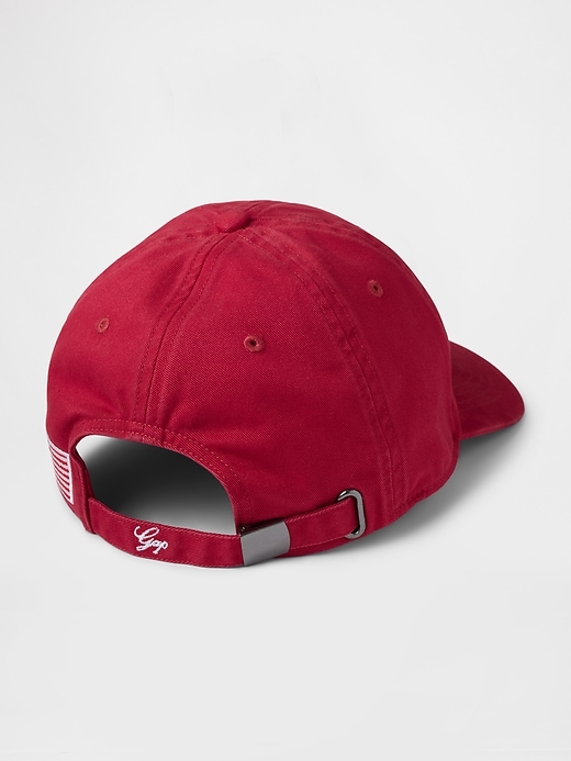 Image number 2 showing, Gap Americana Logo Denim Baseball Hat