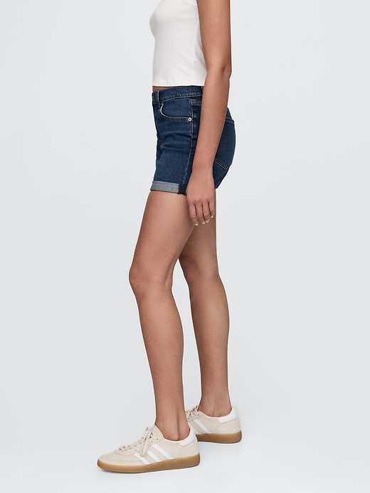 Image number 3 showing, 5" Mid Rise Girlfriend Denim Shorts