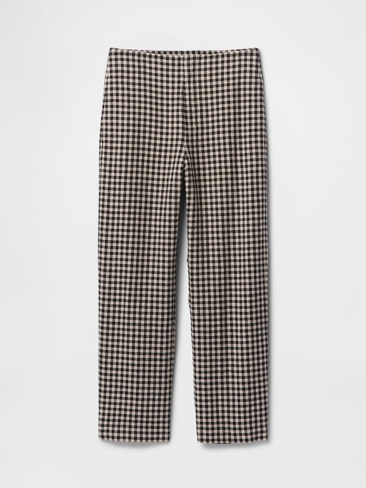 Image number 8 showing, Linen-Blend Relaxed Straight Ankle Pants