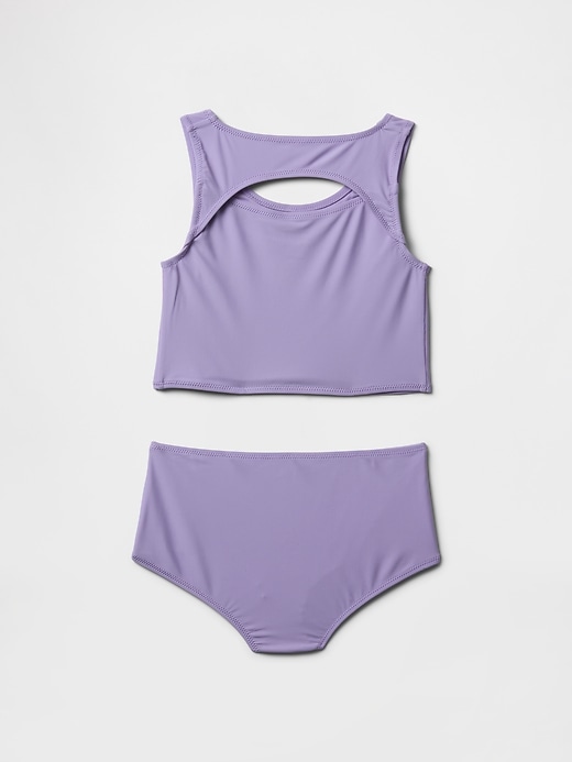 Image number 2 showing, Kids Cutout Tankini Swim Two-Piece