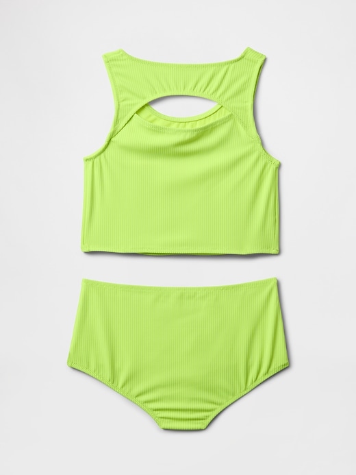 Image number 2 showing, Kids Cutout Tankini Swim Two-Piece