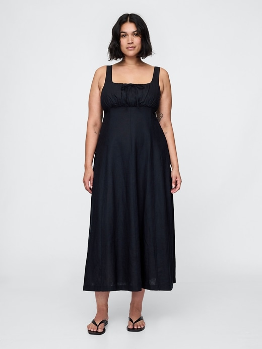 Image number 5 showing, Linen-Blend Maxi Dress