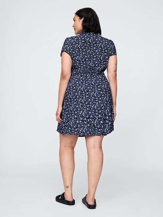 Image number 6 showing, Crepe Floral Mini Dress