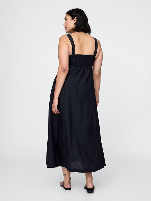 Image number 6 showing, Linen-Blend Maxi Dress