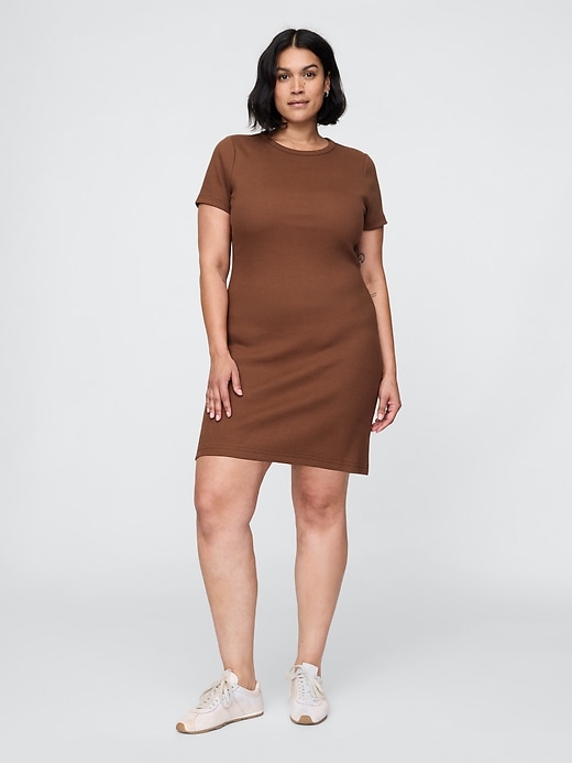 Image number 5 showing, Rib Mini T-Shirt Dress