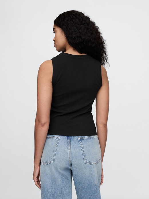 Image number 2 showing, Modern Rib High Neck Top