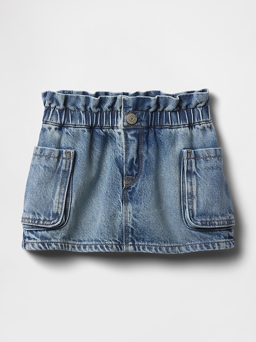 Image number 2 showing, Baby & Toddler UltraSoft Denim Cargo Skort