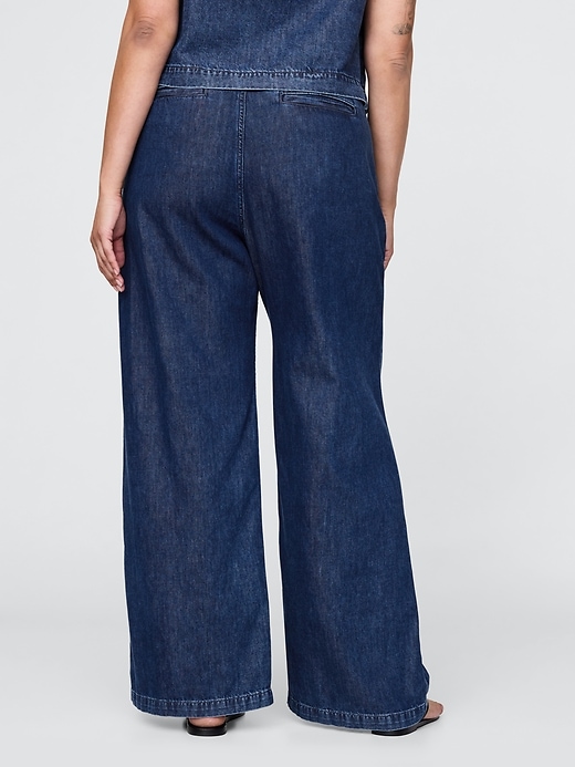 Image number 6 showing, 365 High Rise UltraSoft Denim Pleated Trousers