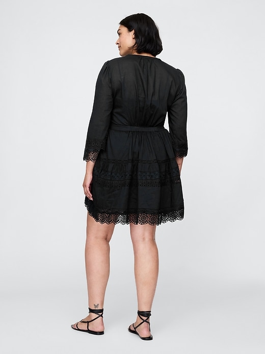 Image number 6 showing, Lace Voile Mini Dress