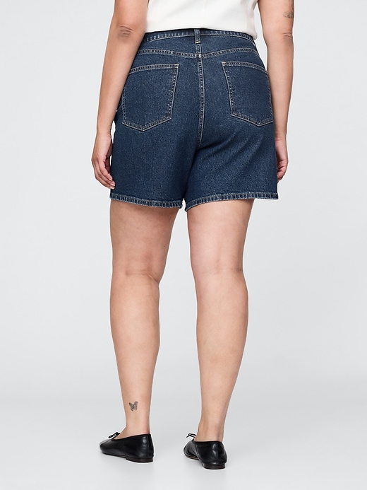 Image number 7 showing, 4.75&quot; High Rise A-Line Denim Short