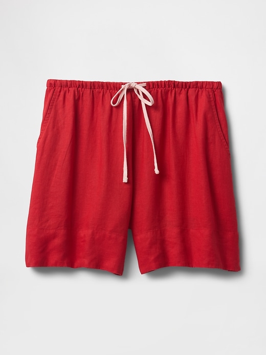 Image number 8 showing, 100% Linen Easy Shorts