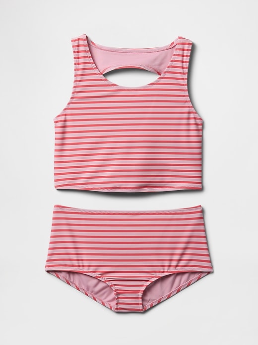 Image number 1 showing, Kids Cutout Tankini Swim Two-Piece