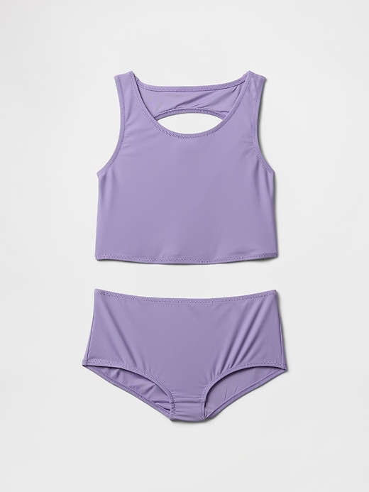 Image number 1 showing, Kids Cutout Tankini Swim Two-Piece