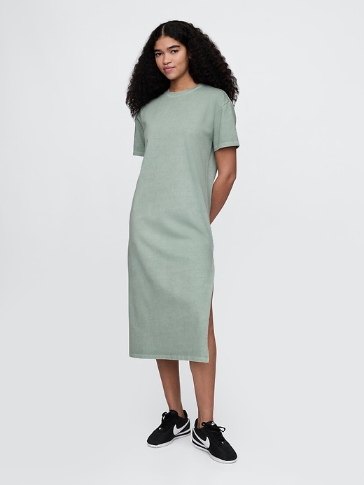 Image number 1 showing, Organic Cotton VintageSoft Maxi T-Shirt Dress