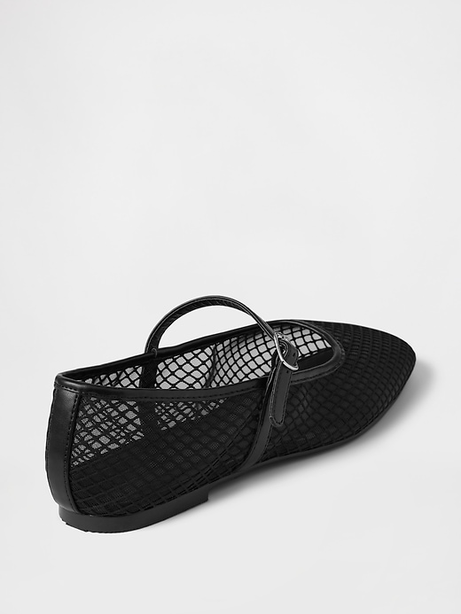 Image number 4 showing, Mesh Mary Jane Flats