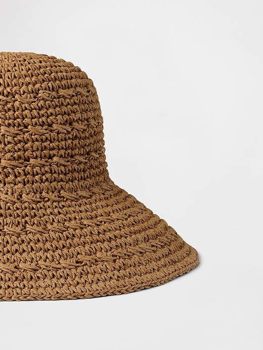 Image number 2 showing, Straw Bucket Hat