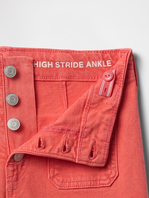 Image number 5 showing, Kids High Rise Stride Wide-Leg Ankle Jeans