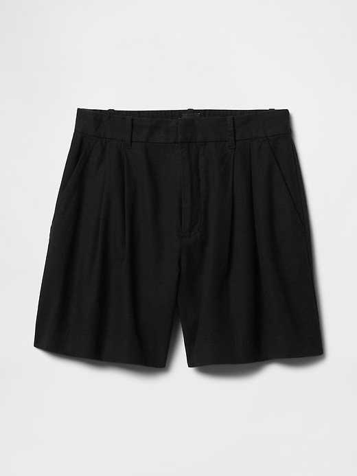 Image number 7 showing, 365 High Rise Linen-Blend Shorts