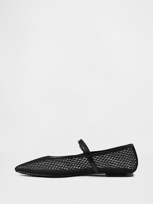 Image number 5 showing, Mesh Mary Jane Flats