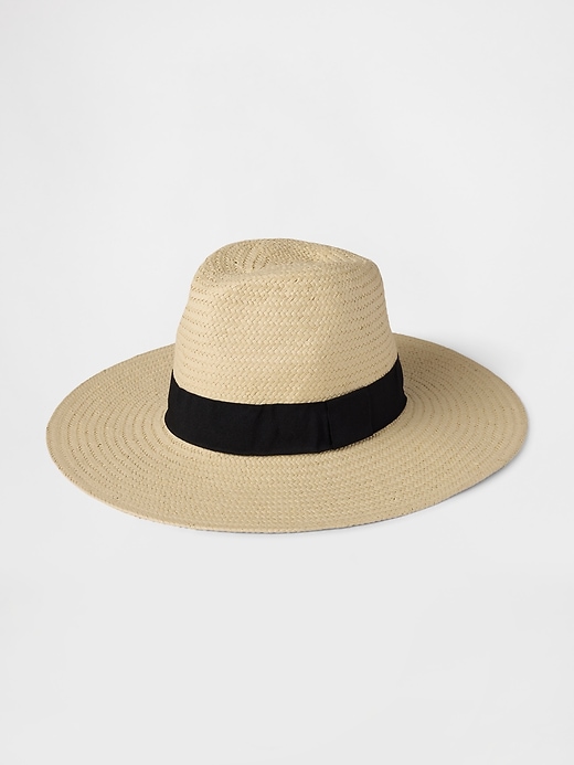 Image number 1 showing, Straw Panama Hat