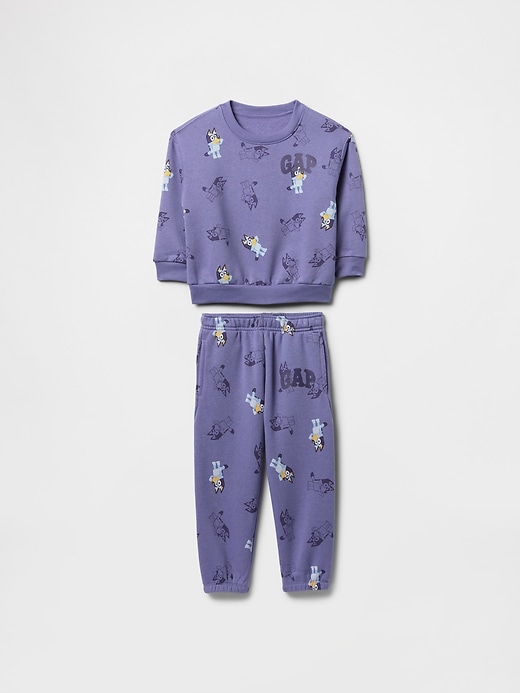 Image number 1 showing, Baby &amp; Toddler Bluey Logo Sweat Set