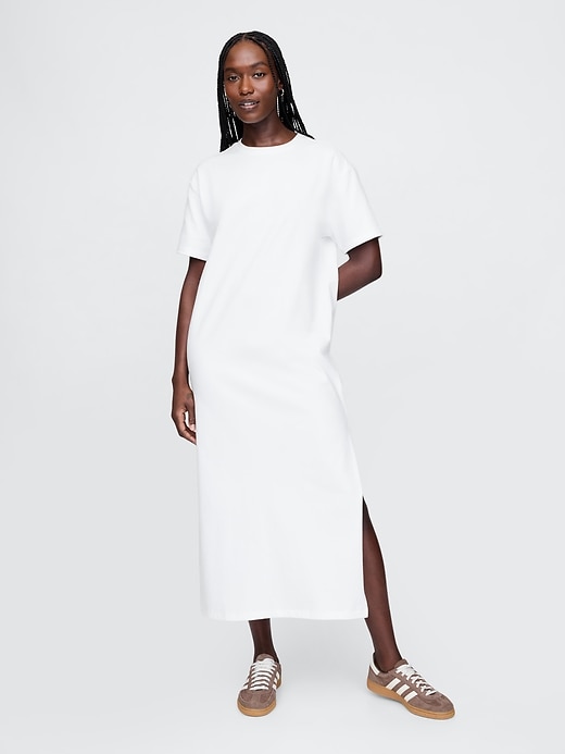 Image number 1 showing, Organic Cotton VintageSoft Maxi T-Shirt Dress