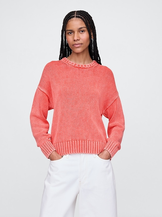 Image number 1 showing, Relaxed Crewneck Sweater