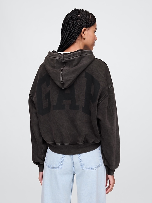 Image number 2 showing, VintageSoft Arch Logo Cropped Hoodie