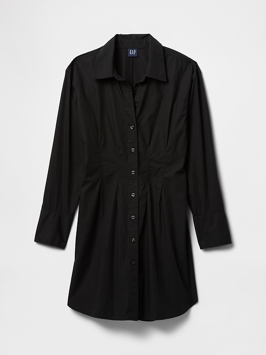 Image number 1 showing, Organic Cotton Poplin Mini Shirtdress