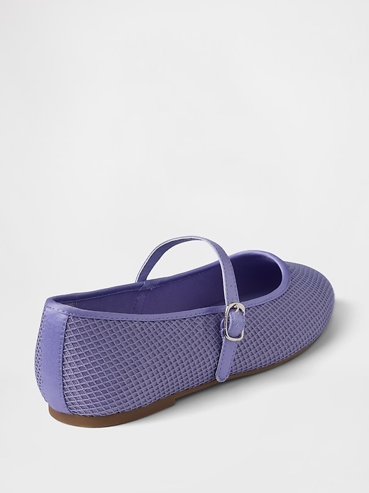 Image number 4 showing, Kids Mesh Mary Jane Flats