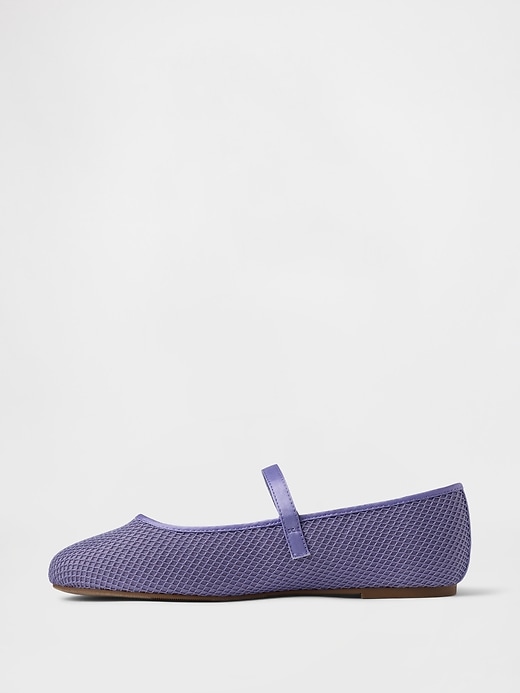 Image number 5 showing, Kids Mesh Mary Jane Flats