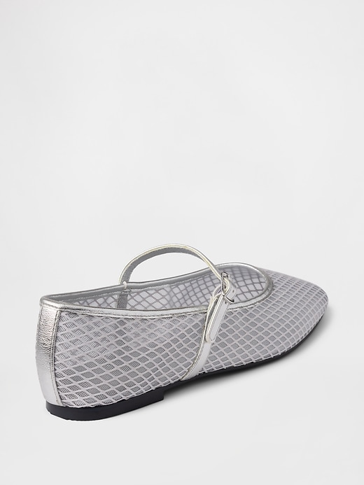 Image number 4 showing, Mesh Mary Jane Flats