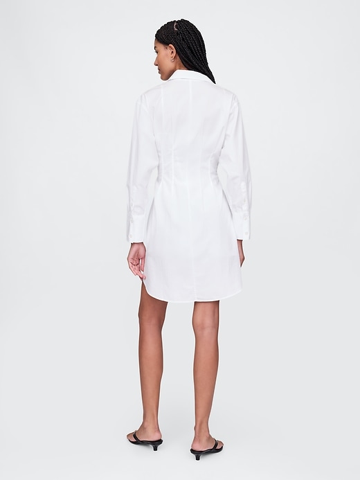 Image number 2 showing, Organic Cotton Poplin Mini Shirtdress