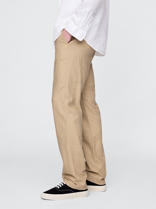 Image number 3 showing, Linen-Cotton Khakis