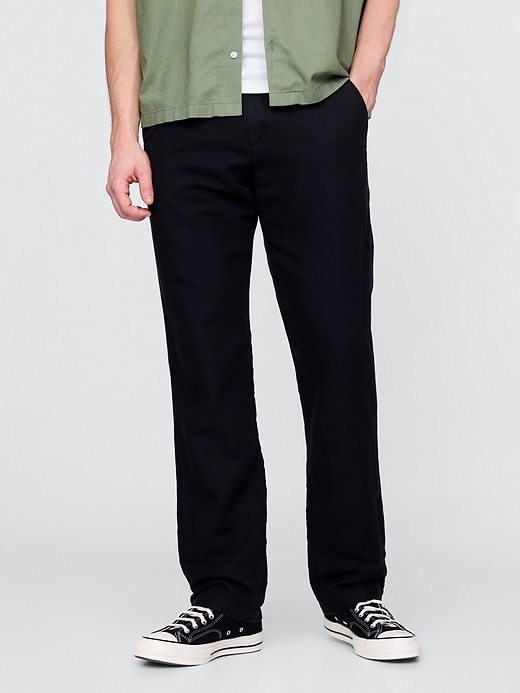 Image number 2 showing, Linen-Cotton Khakis