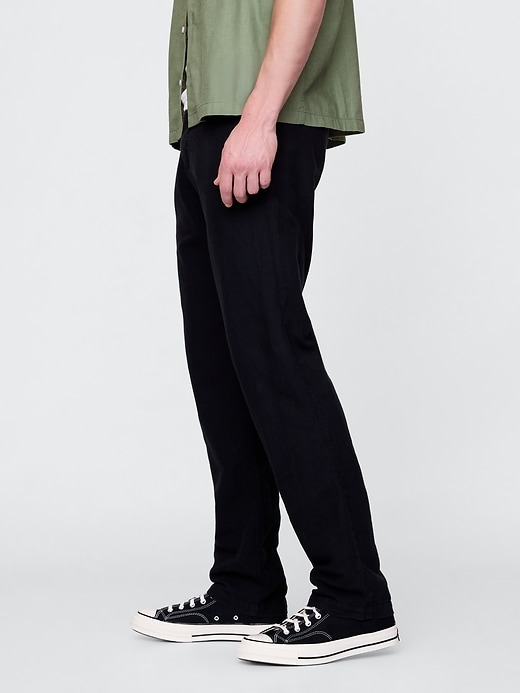 Image number 3 showing, Linen-Cotton Khakis