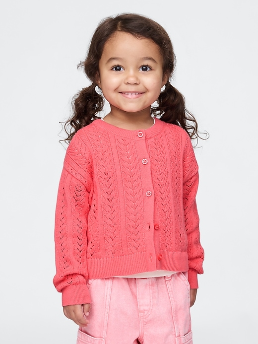 Image number 1 showing, Baby &amp; Toddler Pointelle Cardigan