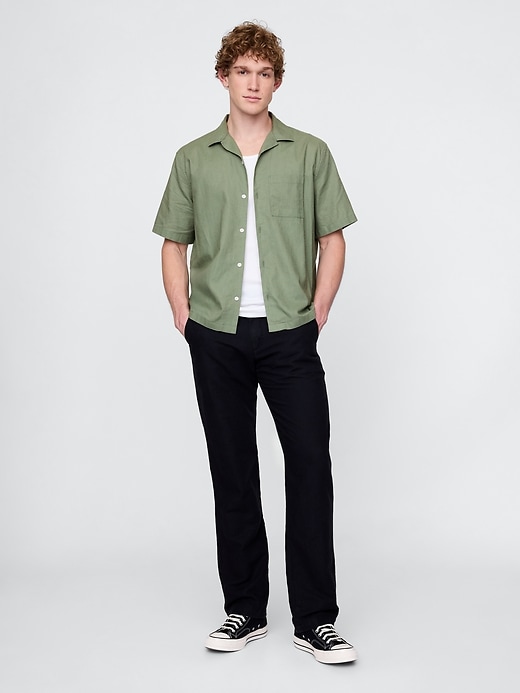 Image number 1 showing, Linen-Cotton Khakis